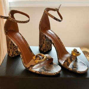 Coach Maya Snakeskin Sandal